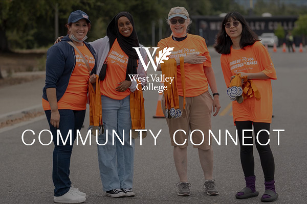 Community Connect with WVC logo and four people smiling