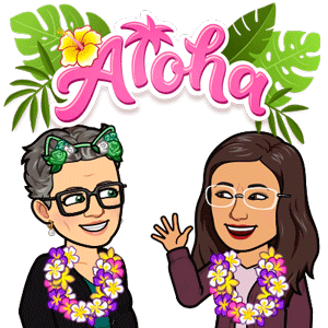 Nichola and Janis Bitmoji